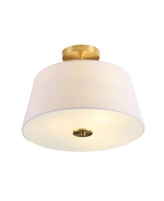 Isabella Modern Midcentury Iron LED Semi Flush Mount