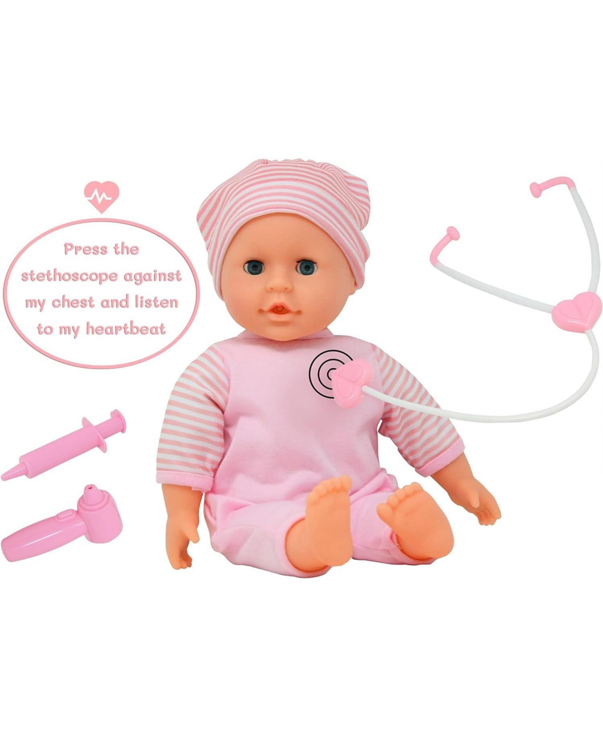 The New York Doll Collection Inch Talking Baby Doll Doctor Playset