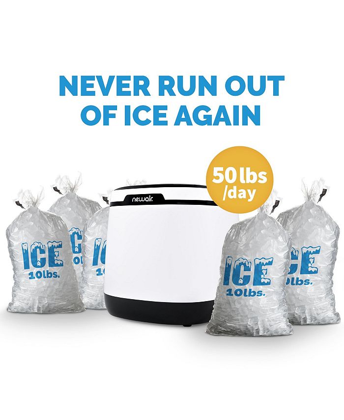 Newair Countertop Ice Maker, 50 lbs. of Ice a Day, One Button Operation