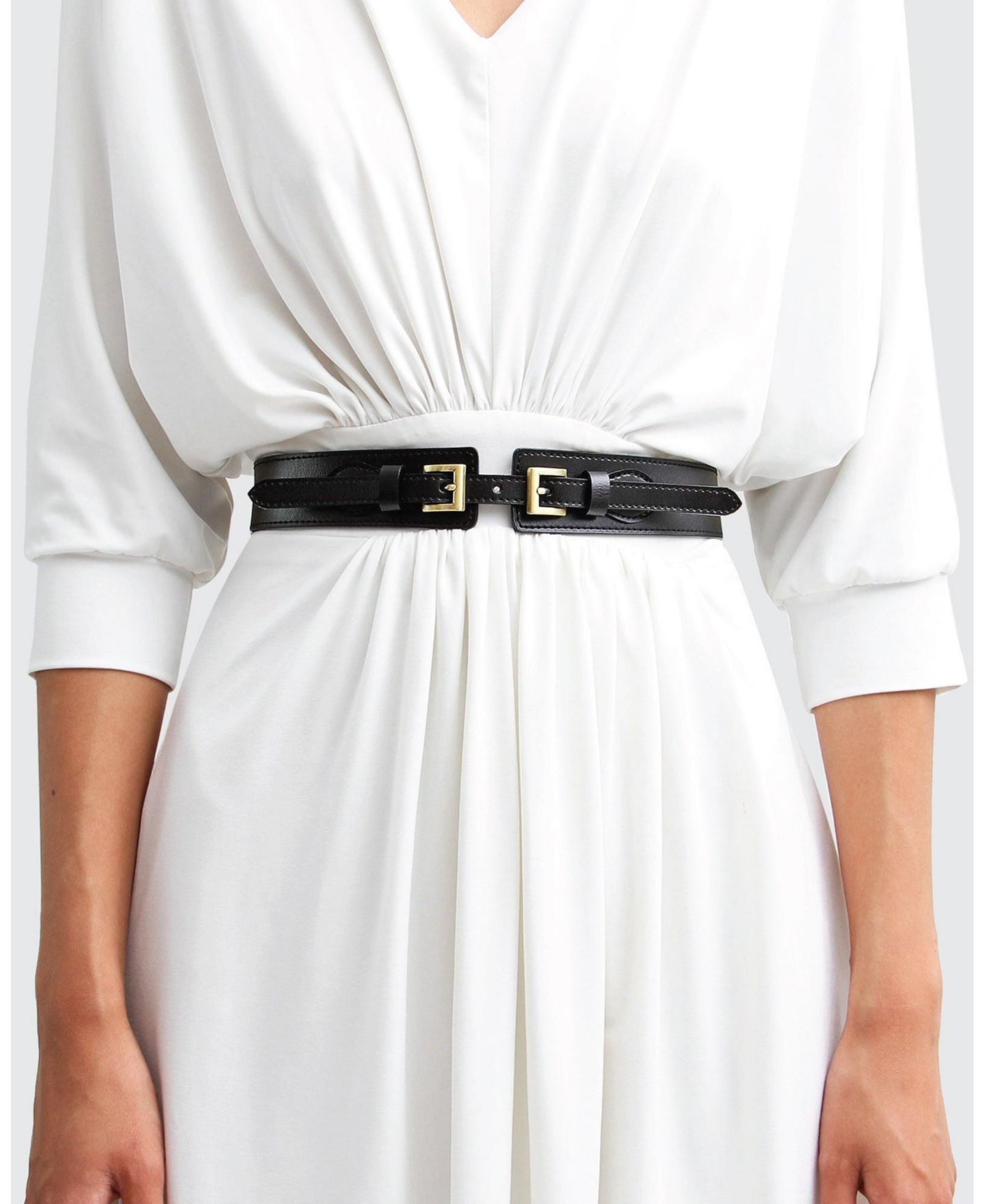 Женский ремень Belle & Bloom London Fog Leather Waist, цвет: Чёрный — фото 3