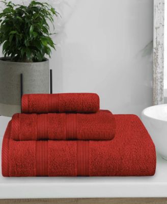 Smart Dry Zero Twist Cotton 3-Piece Assorted Towel Set
