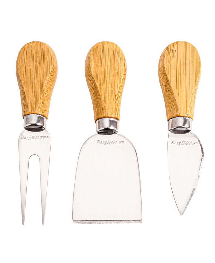 BergHOFF Bamboo 4 Piece Paddle Cheese Board Set with 3 Tools Macy's