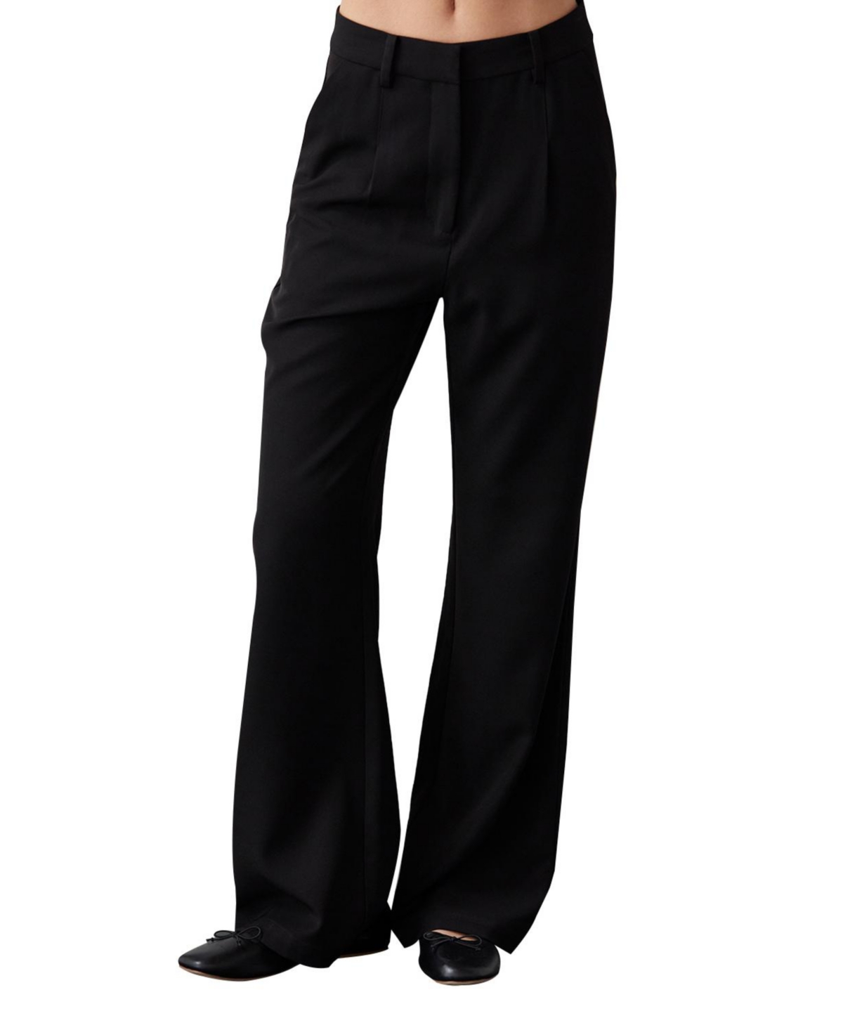Womens' Aldis Pleated Trouser Pants - Black