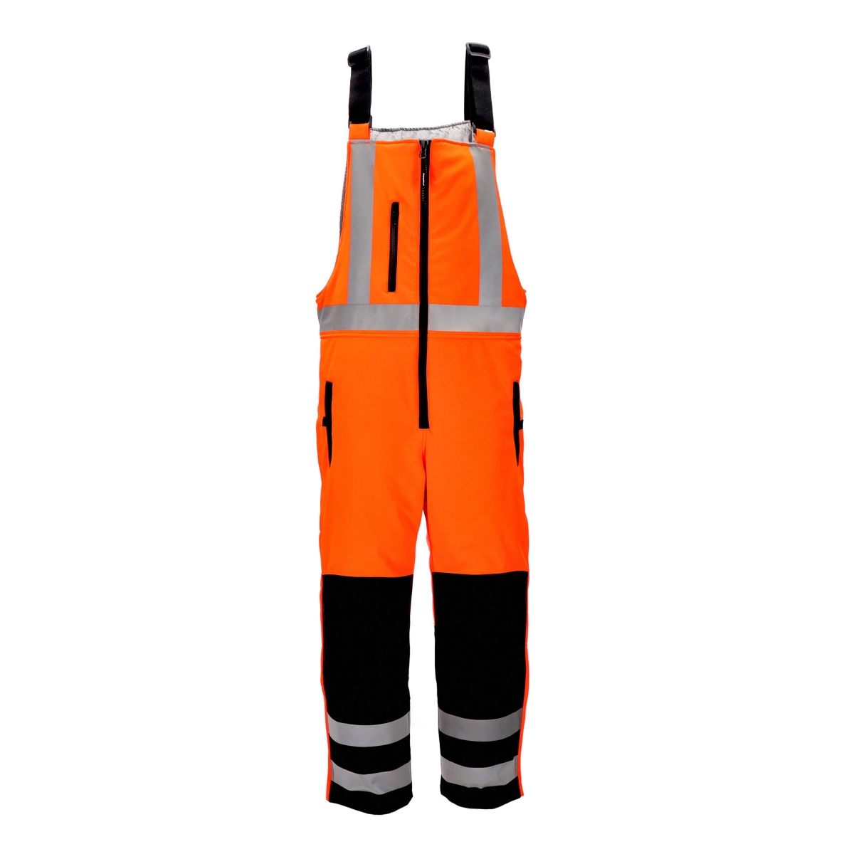 RefrigiWear Big & Tall Men s Hi Vis Insulated Softshell High-Bib Overalls, -20°F (-29°C)