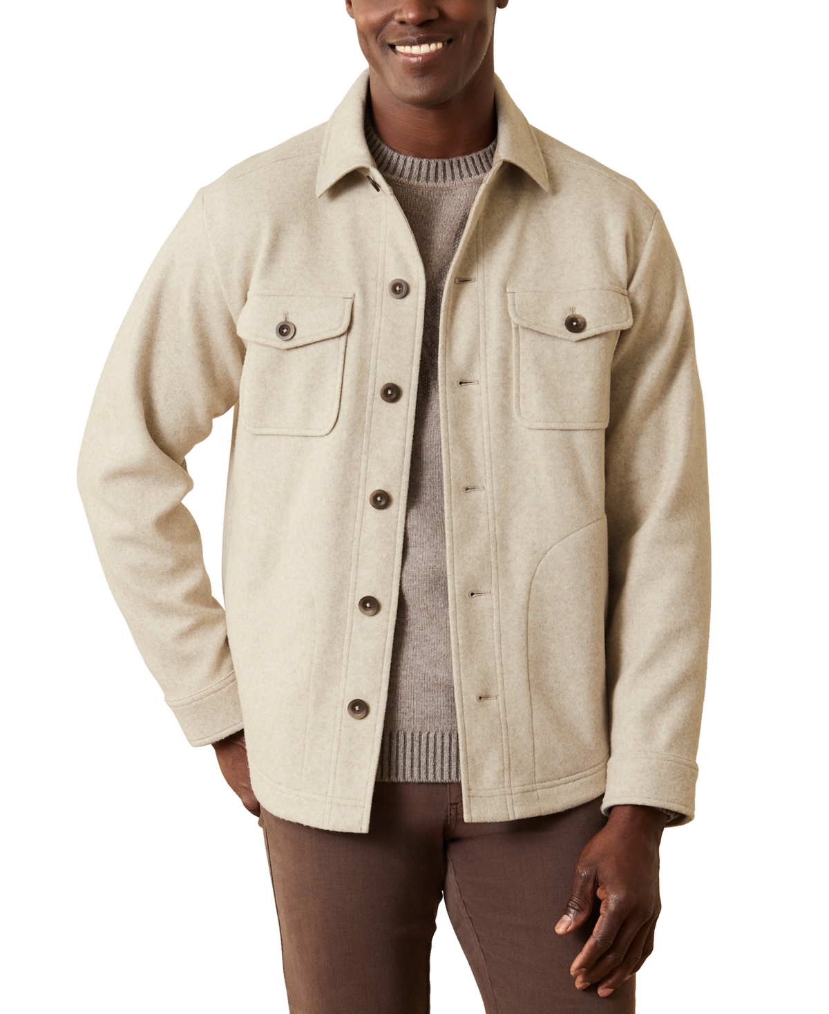 Tommy Bahama Men's Stretch Solid Heather Jacket In Twill Heather