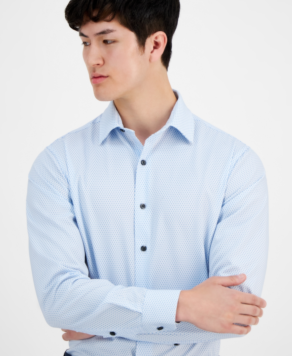 Alfani Men's Nick Geo-Print Dress Shirt, Created for Macy's