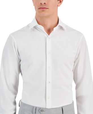 Men's 4-Way Stretch Dress Shirt, Regular & Slim Fit
