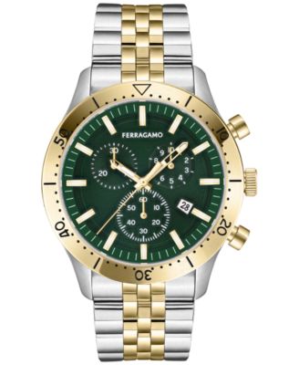 Salvatore Ferragamo Men's Swiss Chronograph Master Two-Tone