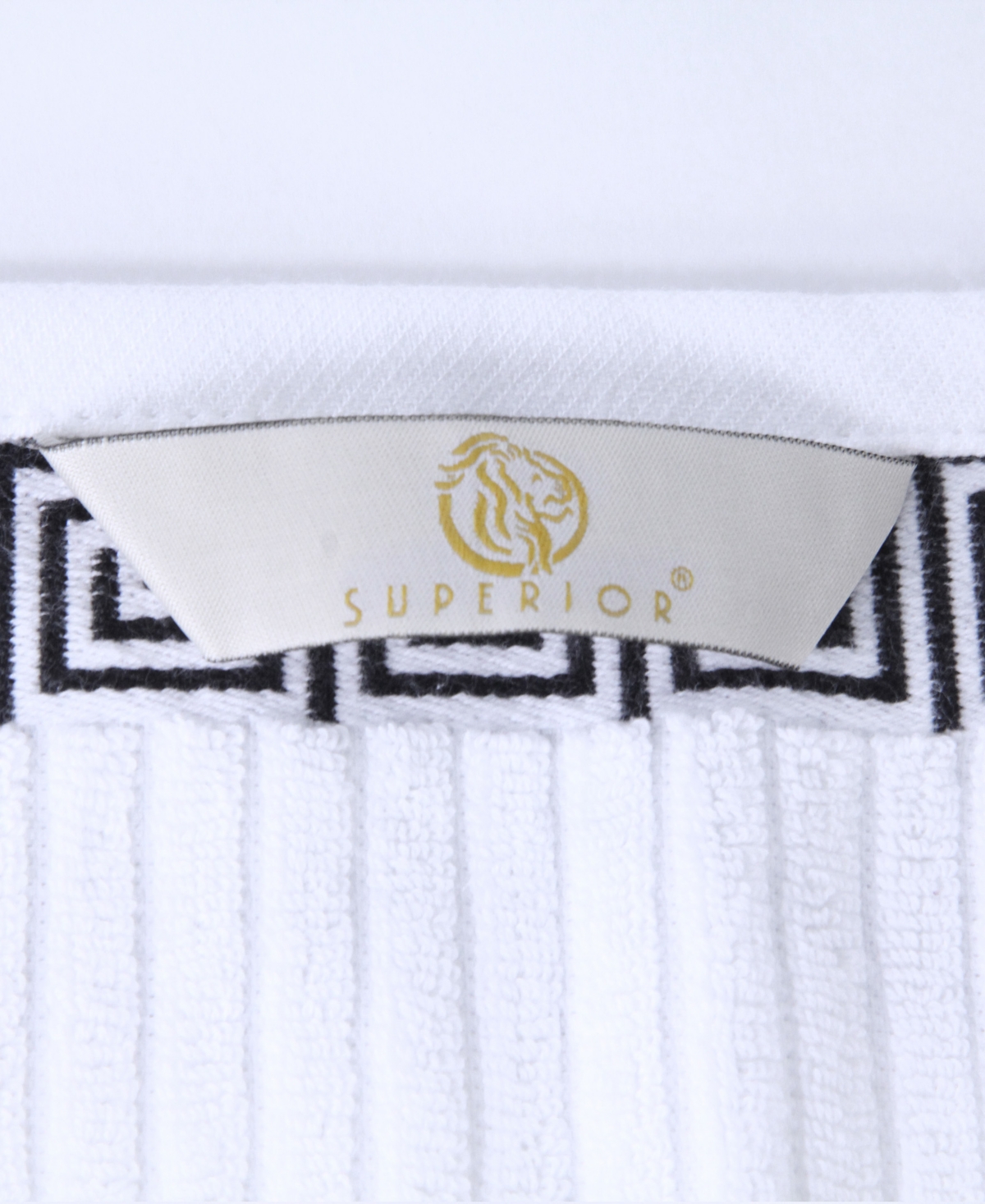 Superior Athens Cotton with Greek Scroll and Floral Pattern Assorted, 6 Piece Bath Towel Set