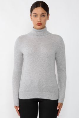 Women's 100% Pure Cashmere Long Sleeve Turtleneck Pullover Sweater