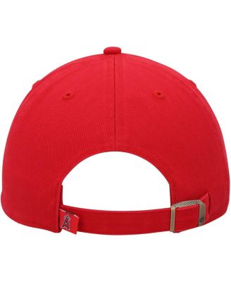 Youth Boys and Girls Red Los Angeles Angels Clean Up Adjustable Hat