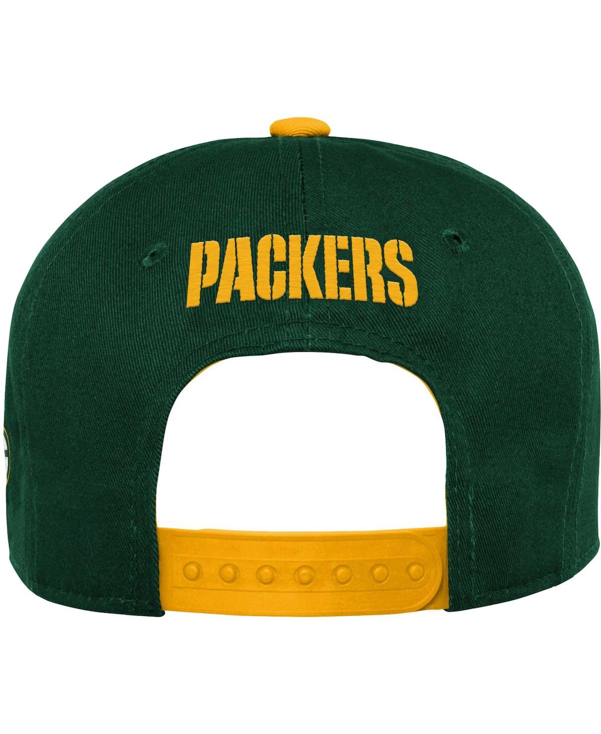 Shop Cokem Youth Boys And Girls Green Green Bay Packers Lock Up Snapback Hat