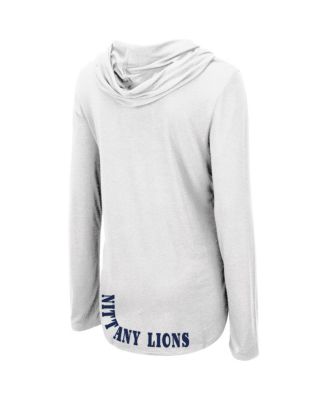 Women's White Penn State Nittany Lions My Lover Lightweight Hooded Long Sleeve T-shirt