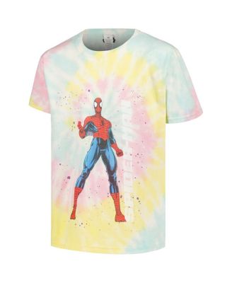 Big Boys and Girls Spider-Man Tie-Dye Graphic T-shirt