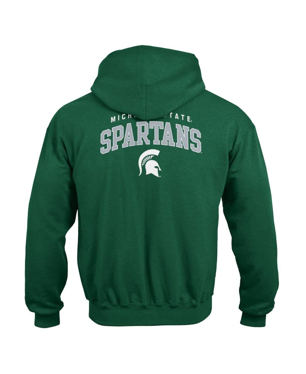 Shop Champion Big Boys  Green Michigan State Spartans Powerblend Two-hit Pullover Hoodie