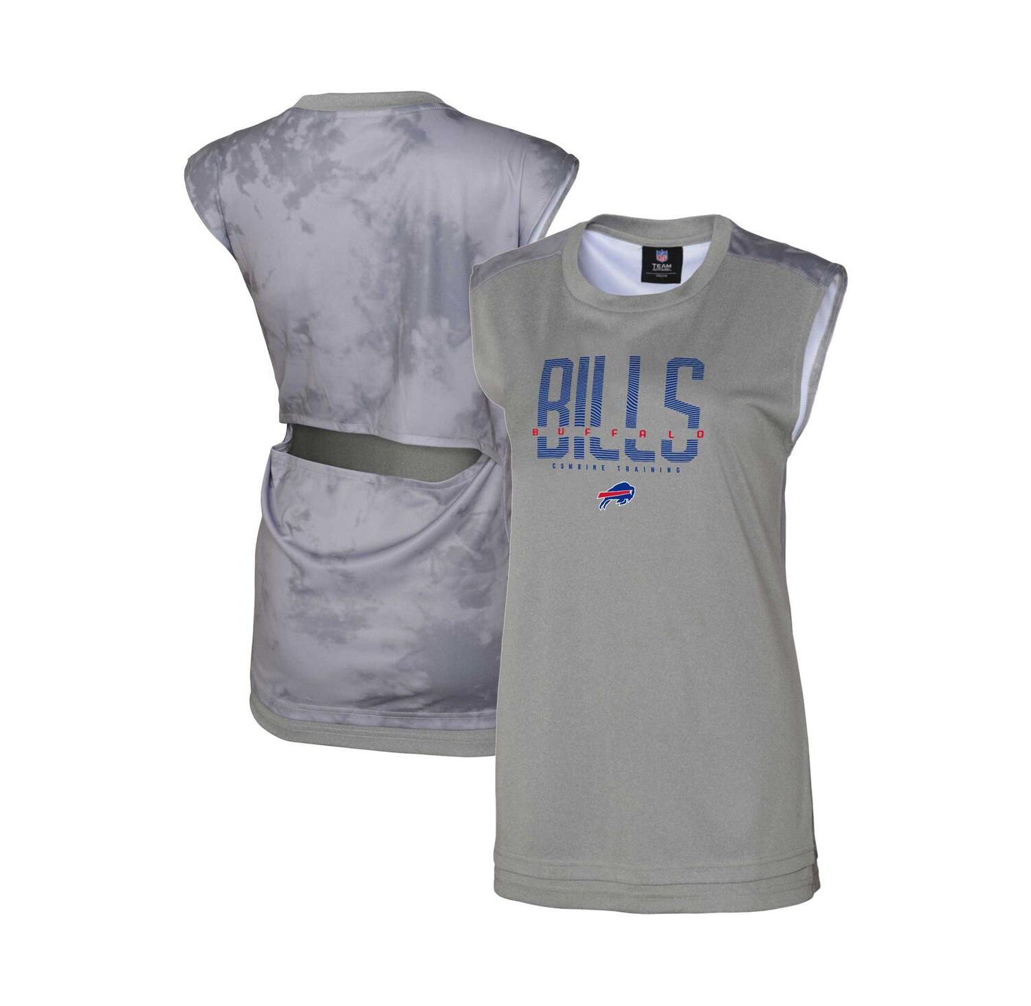 Women's Gray Buffalo Bills No Sweat Tank Top