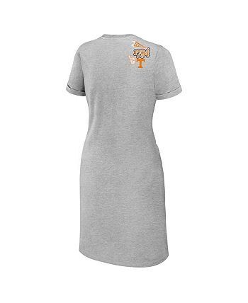 Women's Heather Gray Tennessee Volunteers Knotted T-shirt Dress