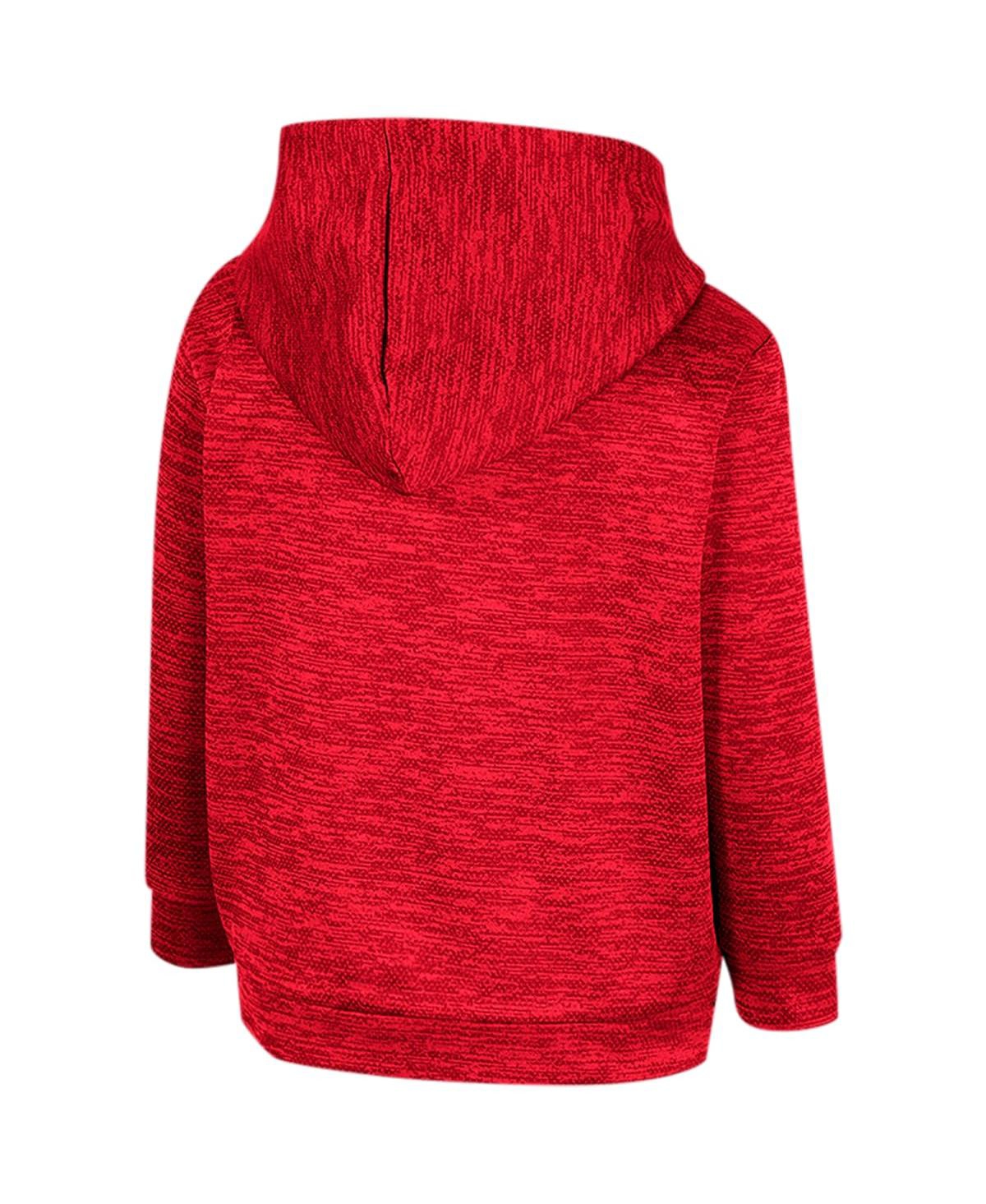 Shop Colosseum Toddler Boys And Girls  Red Wisconsin Badgers Live Hardcore Pullover Hoodie