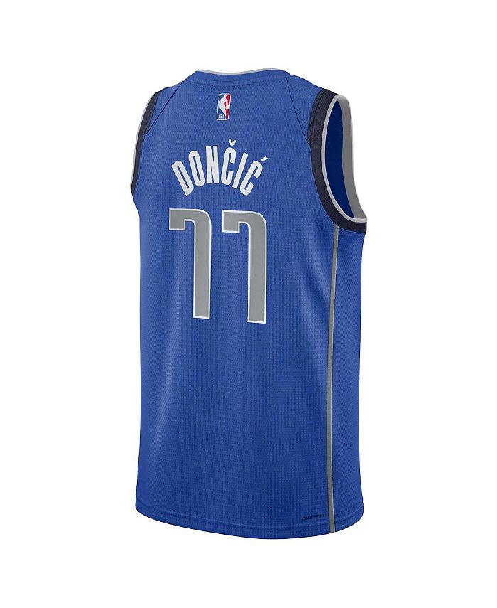 Nike Big Boys Luka Doncic Blue Dallas Mavericks Swingman Jersey - Icon ...