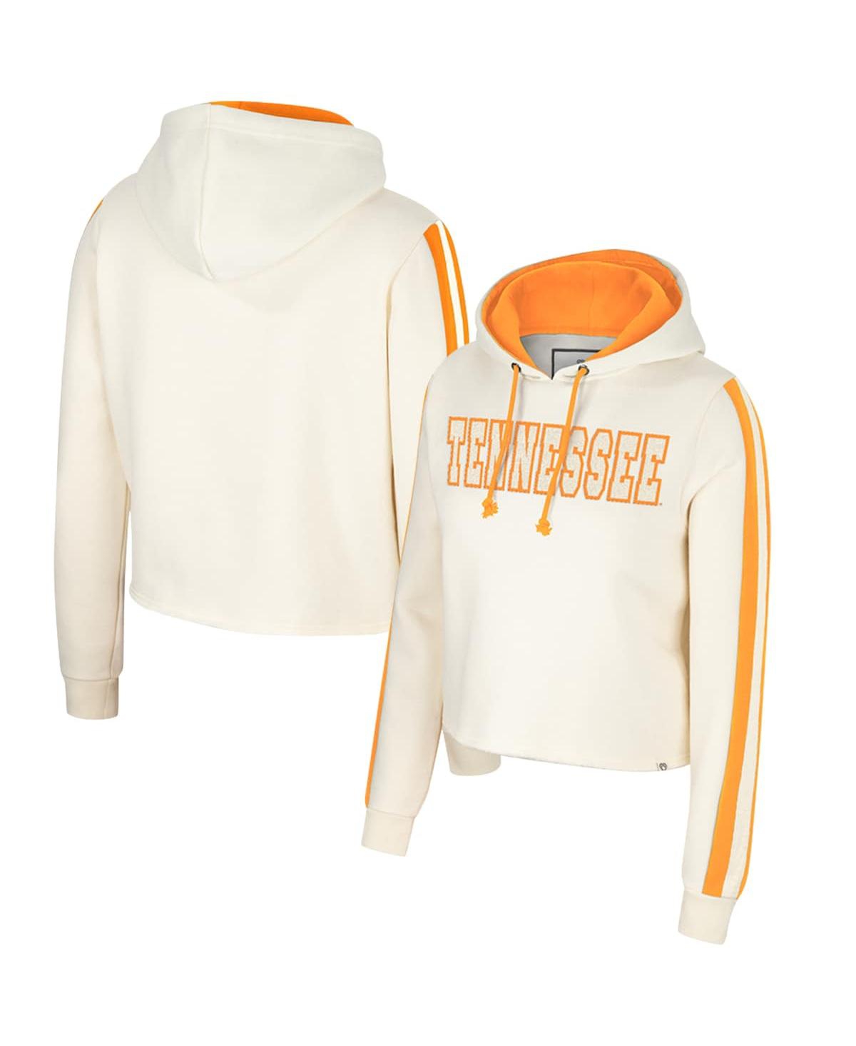 Colosseum Women's  Cream Tennessee Volunteers Perfect Date Cropped Pullover Hoodie