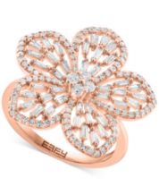 EFFY Collection EFFY® Diamond Baguette & Round Rose Ring (1-1/3 ct