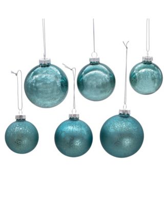 60-80Mm Glass Shiny Matte Mercury Ball Ornaments, 20 Piece Set