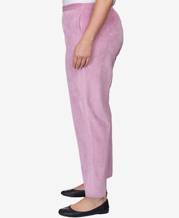 Alfred Dunner Plus Size Swiss Chalet Sleek Corduroy Average Length