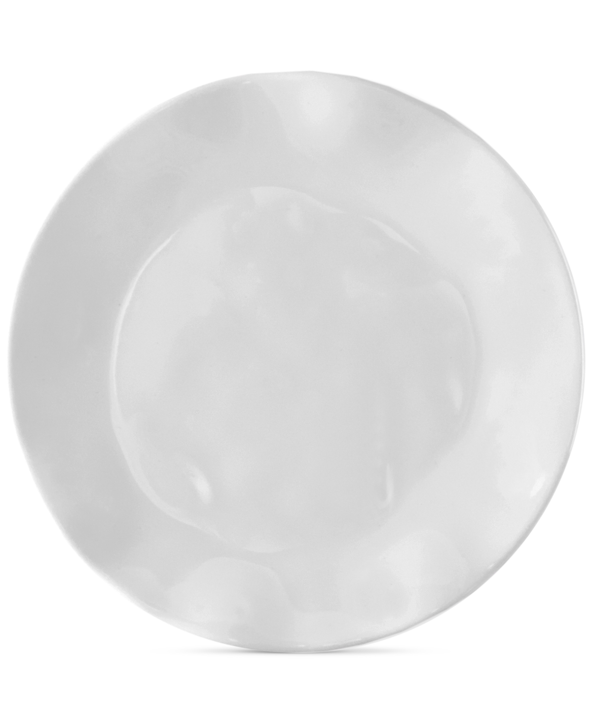 Ruffle White Melamine Salad Plates, Set Of 4 - WHITE
