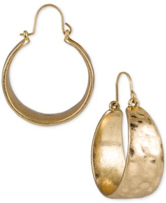 Patricia Nash - Gold-Tone Tapered Gypsy Hoop Earrings