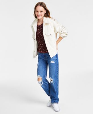 Levi's Women's '90s Sherpa-Lined Corduroy Trucker Jacket