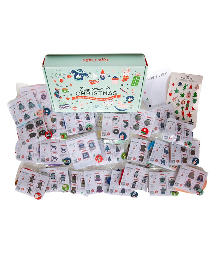 Kids Crafts Countdown to Christmas Felt Craft Kit Advent Calendar Macy's