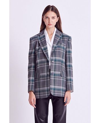 Macys plaid new arrivals blazer