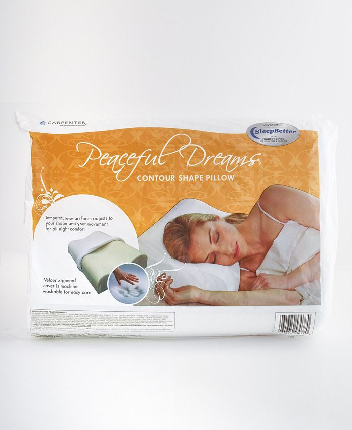 Peaceful Dreams Memory Foam Contour Pillow, Jumbo Macy's