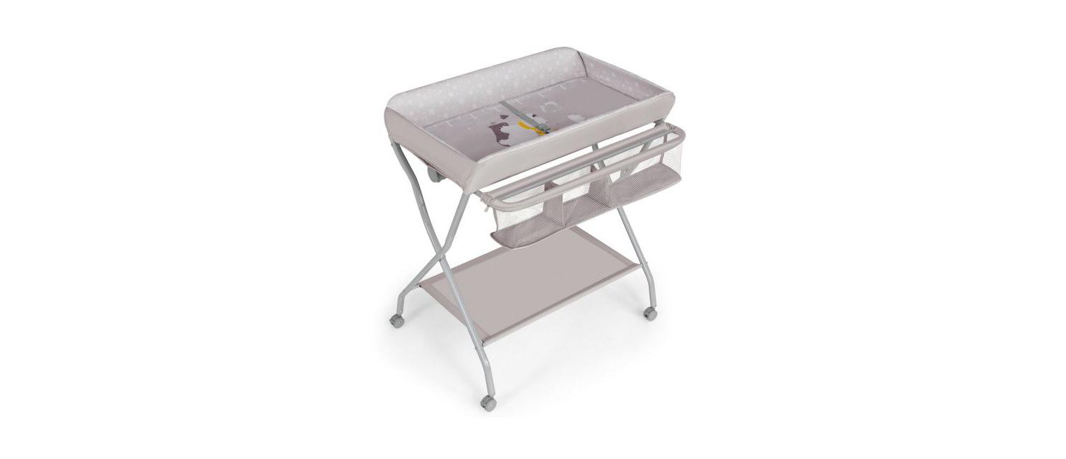 Baby Changing Table with Safety Belt and 4-side Defense