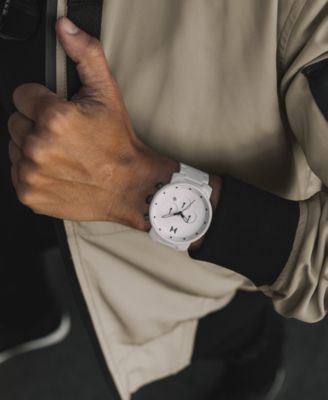 MVMT Chrono White Ceramic Bracelet Watch 45mm - Macy's