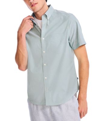 Nautica Men's Classic Fit Oxford Shirt Green Size XX-Large