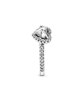 Cubic Zirconia Timeless Elevated Heart Ring