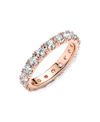 Cubic Zirconia Timeless Sparkling Row Eternity Ring