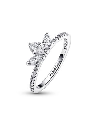 Cubic Zirconia Timeless Sparkling Herbarium Cluster Ring