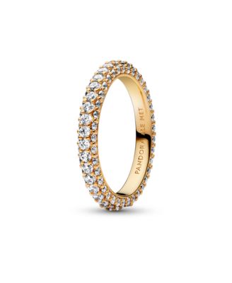 Cubic Zirconia Timeless Pave Single-Row Ring