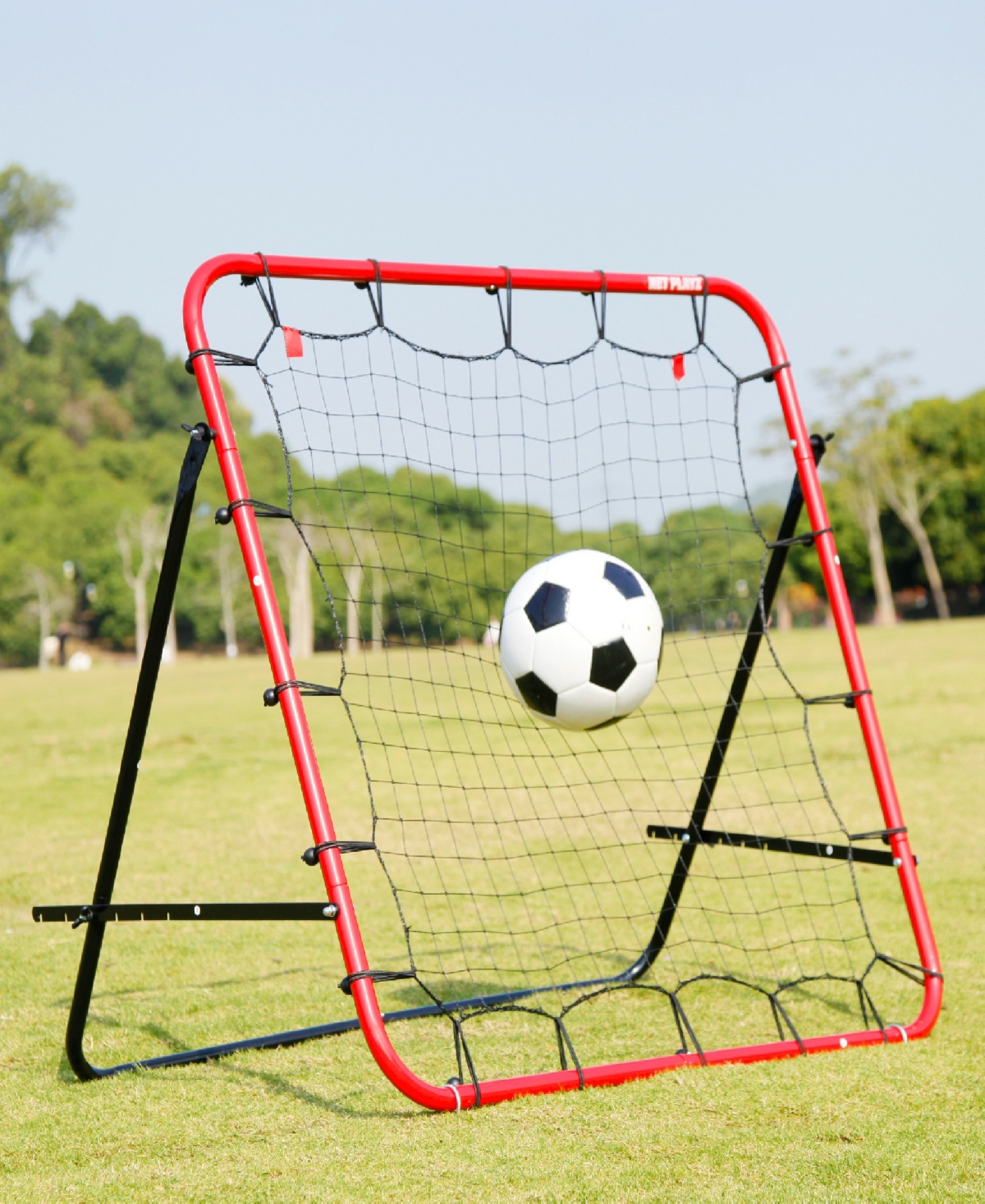 Net Playz Soccer Rebounder, Soccer Gifts, Kids Teens Football Games, Kick-back Practice Net for Skill Training,