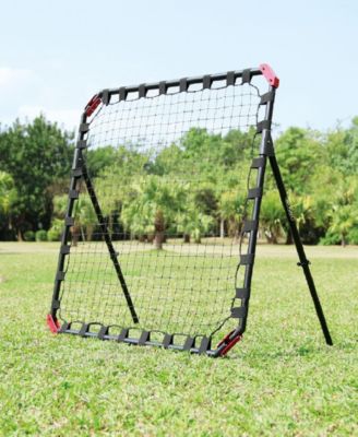 Soccer Rebounder Training Equipment for Kids Teens Portable Kick-back Rebound Net