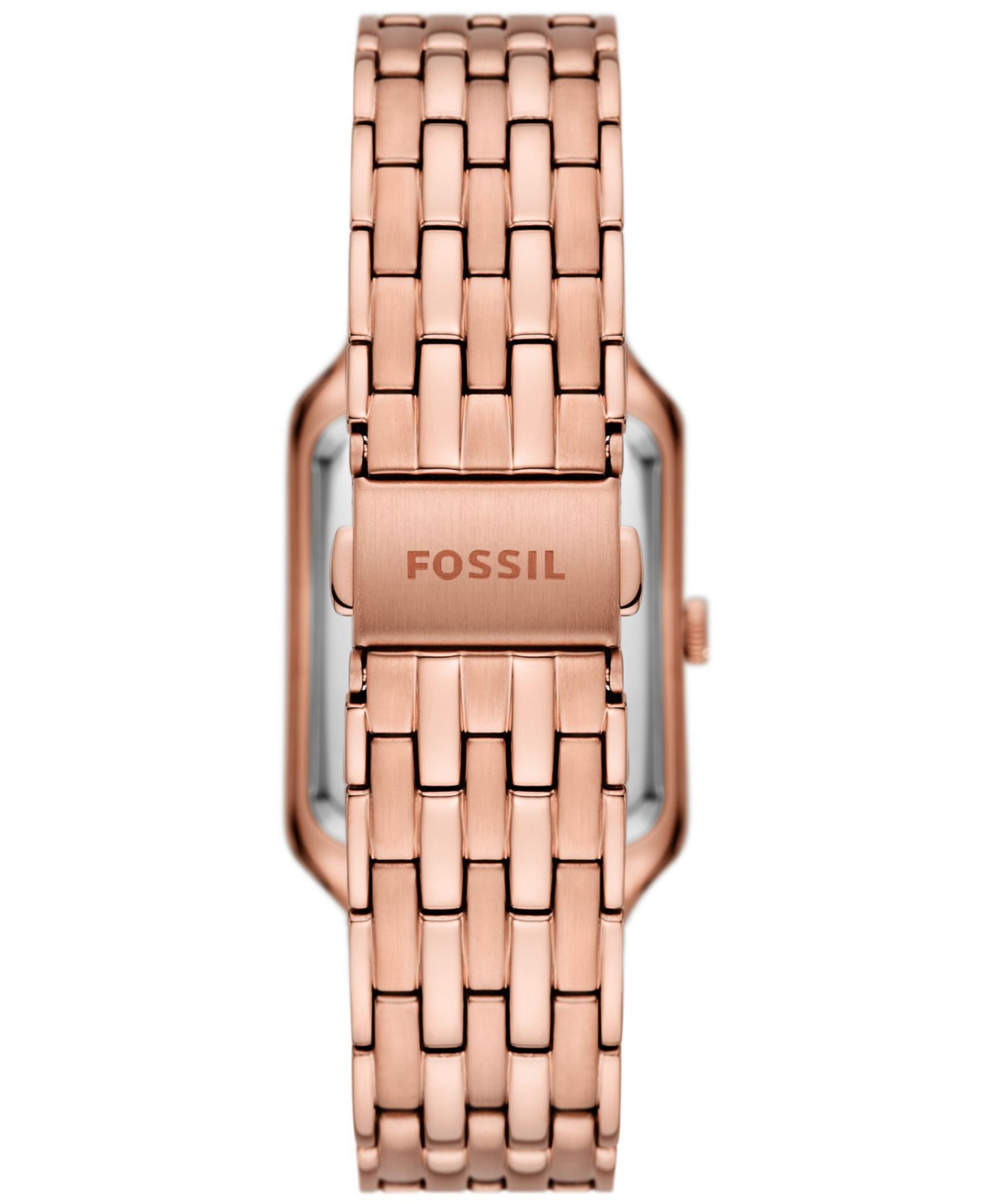 Женские часы Fossil Raquel Three-Hand Date Rose Gold-Tone Stainless Steel Watch 26mm — фото 4
