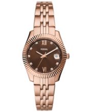 Fossil rose gold womens watch clearance macys