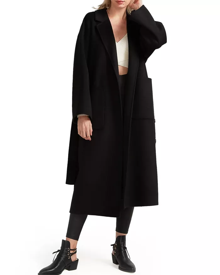 Women's Wide Awake Split Hem Overcoat
