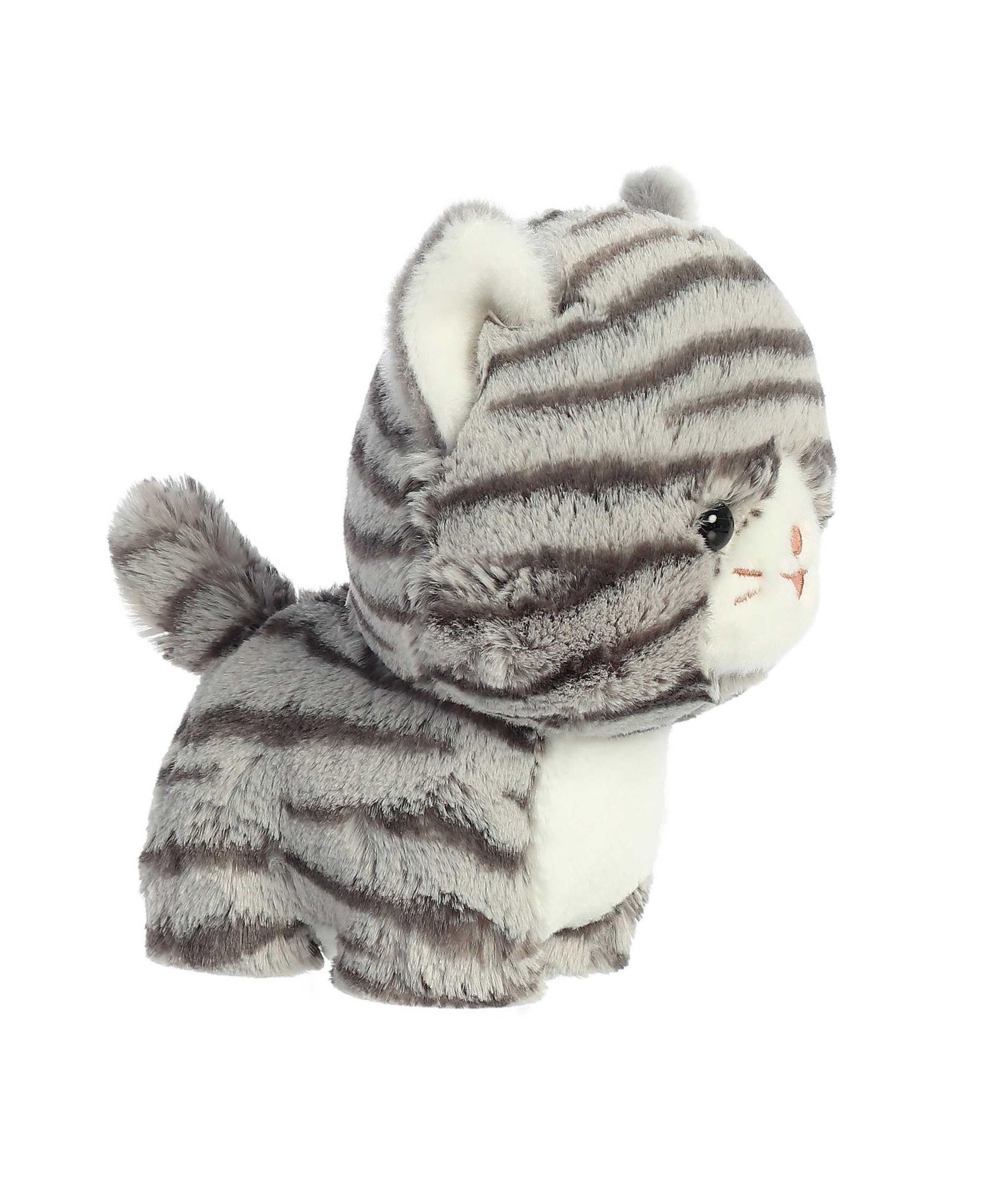 Детская мягкая игрушка Aurora Small Tabby Teddy Pets Playful Plush Toy Grey 7" — фото 3