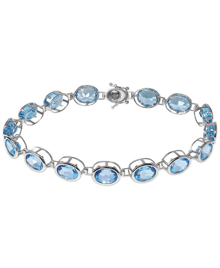 Macy's blue topaz bracelet on sale