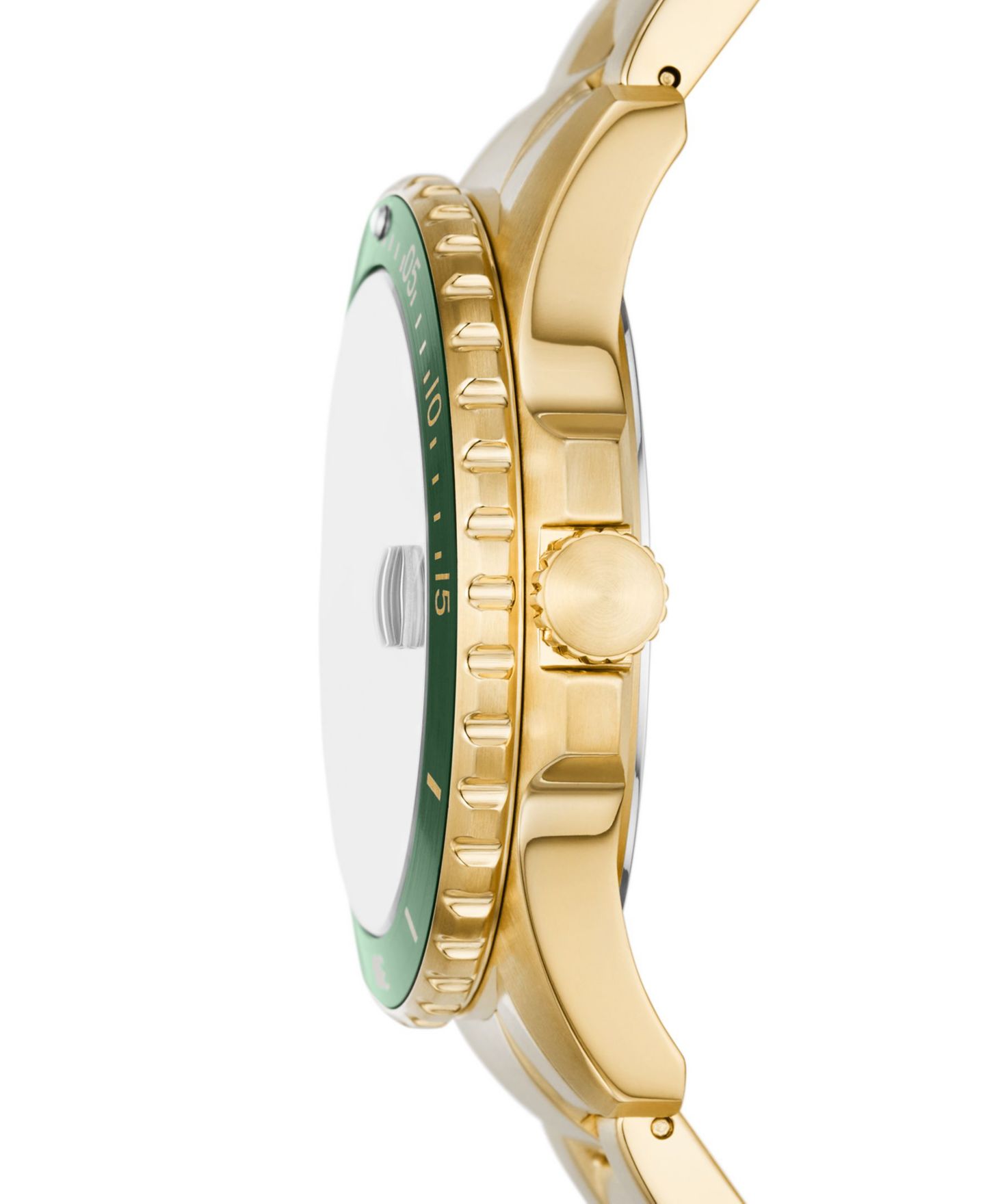 Мужские часы Fossil Blue Dive Three-Hand Date Gold-Tone Stainless Steel Watch 42mm — фото 2