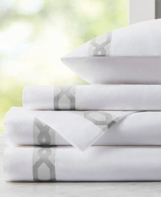Shop Croscill Hem 300 Thread Count Cotton Sheet Sets In Gray