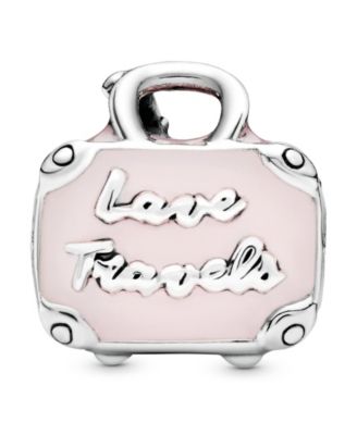 Pandora Pink Travel Bag Charm スターリングシルバー Amazon.com: PANDORA Pink Travel Bag Charm - Compatible with
